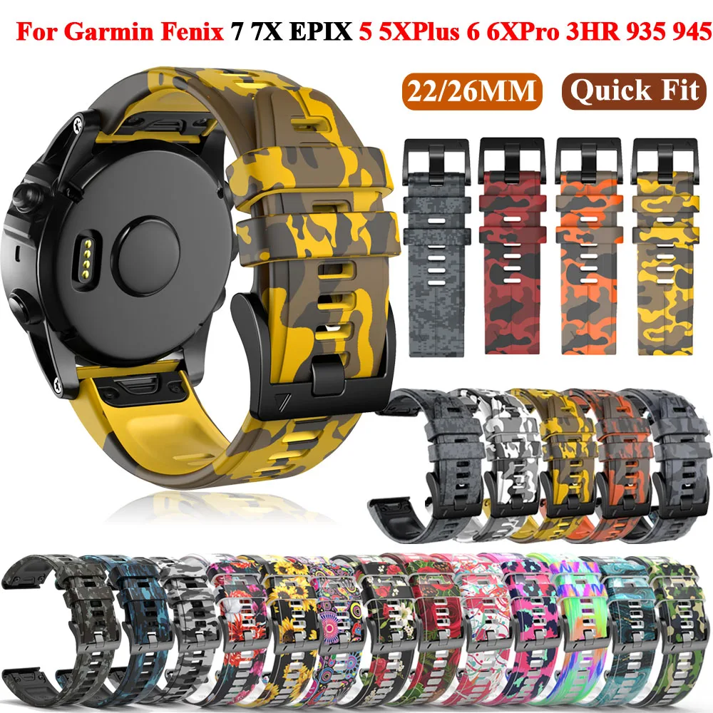 High Quality Garmin 945 Strap Silicone Replacement Straps 22 26mm