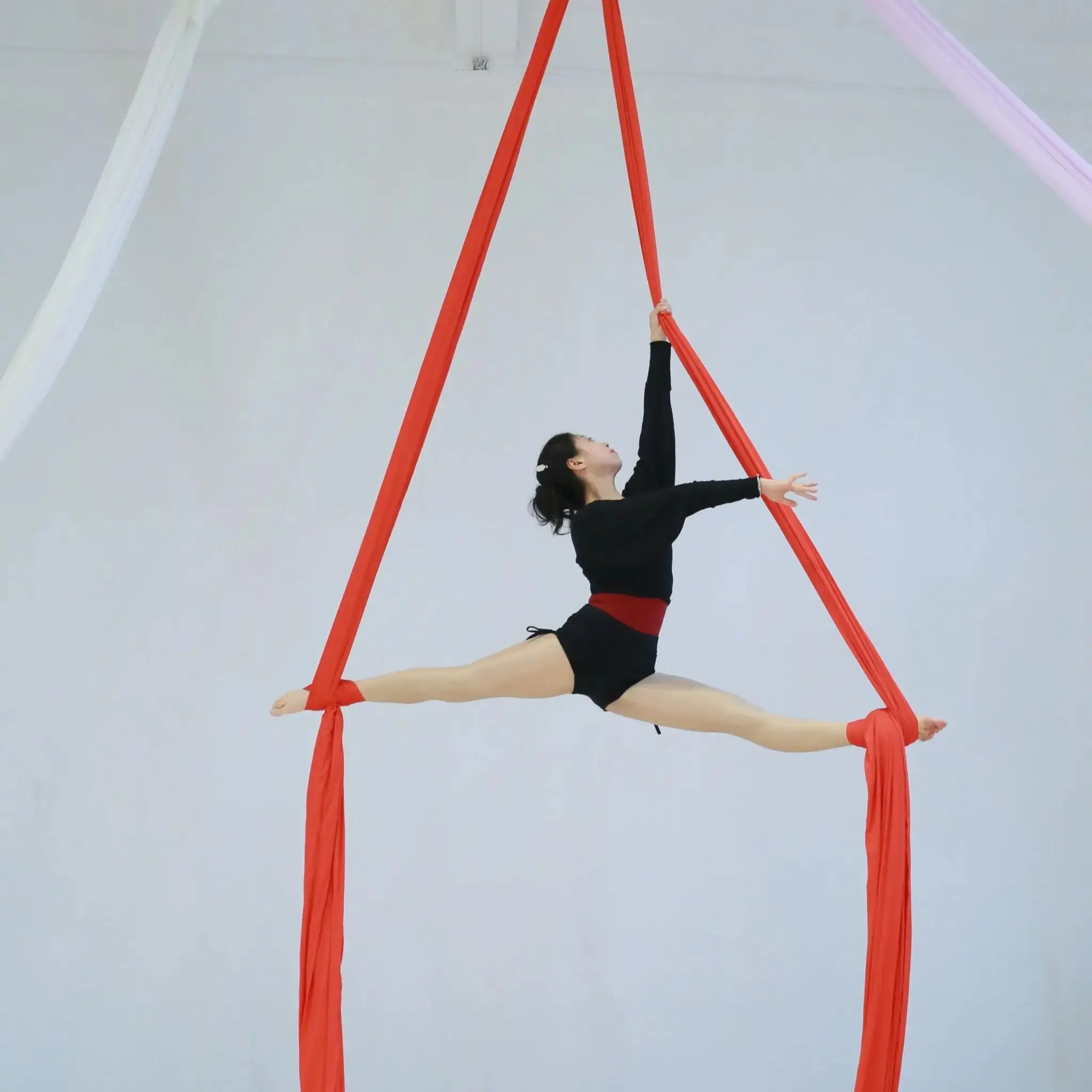 18 meters Aerial Silk Set Yoga Hammock Silk Swing for Yoga Studio Indoor Outdoor Fitness
