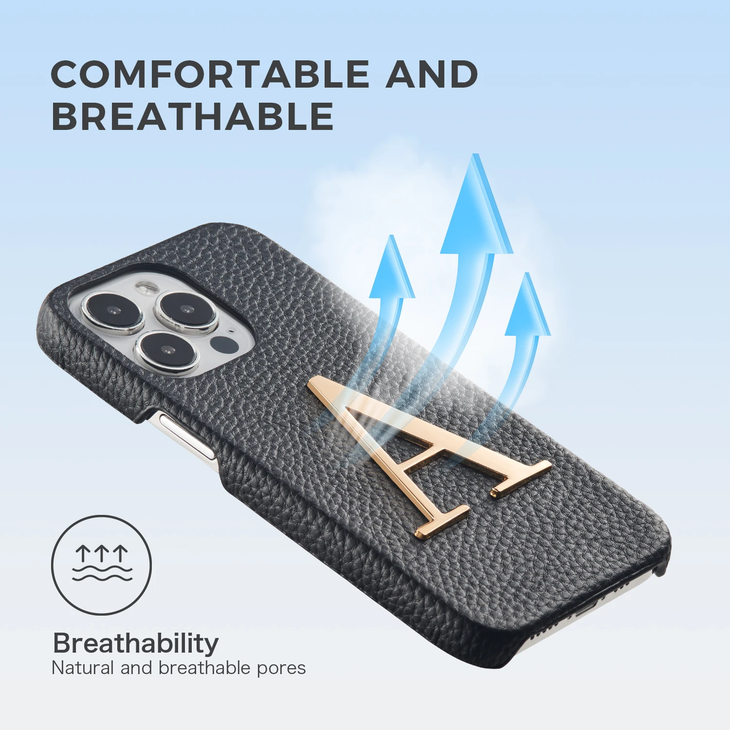 Tomocomo Leather Phone Case Initials Custom Letter For IPhone15 14 ProMax 14Plus 14 13Promax 12 11 XR Personalise Cover Funda