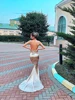 Deep V Neck Stretch Satin Floor Length Dress Long Mermaid Bodycon Backless Evening Party Bridesmaids Prom Gown 6