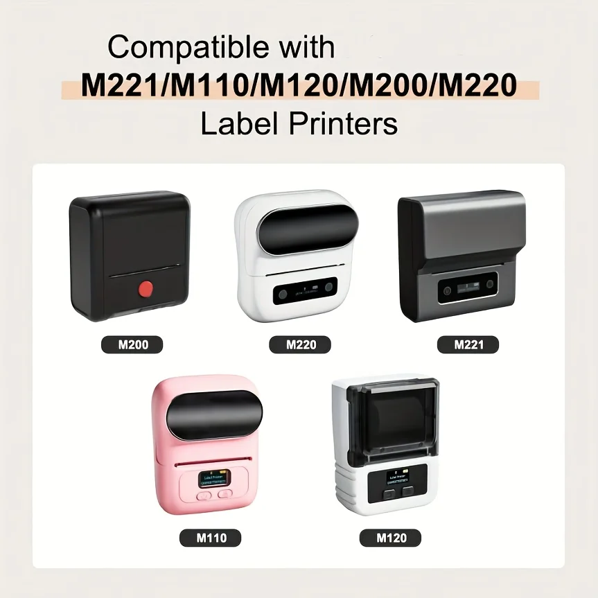 [Colorful Sticker Labels]Colorful Stickers - Compatible with M110/M221/M220/M120/M200, Suitable for Barcode/Address