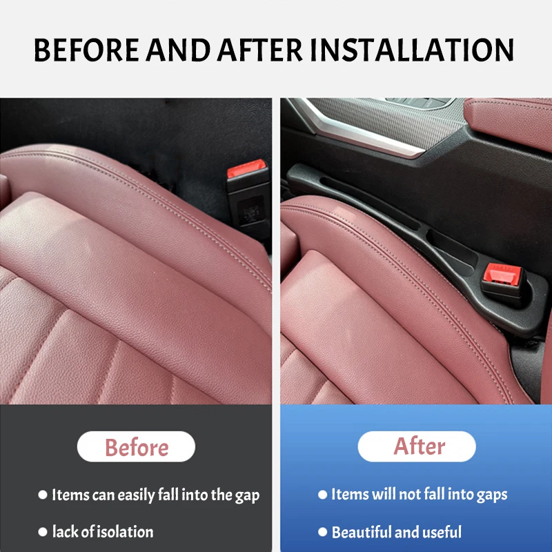 Neue 2 Stück Autos itz spalt füller Seiten naht stecker Streifen auslaufs icher Füll streifen Lagerung Autos itz lücke Universal-Innen zubehör – Detail 7