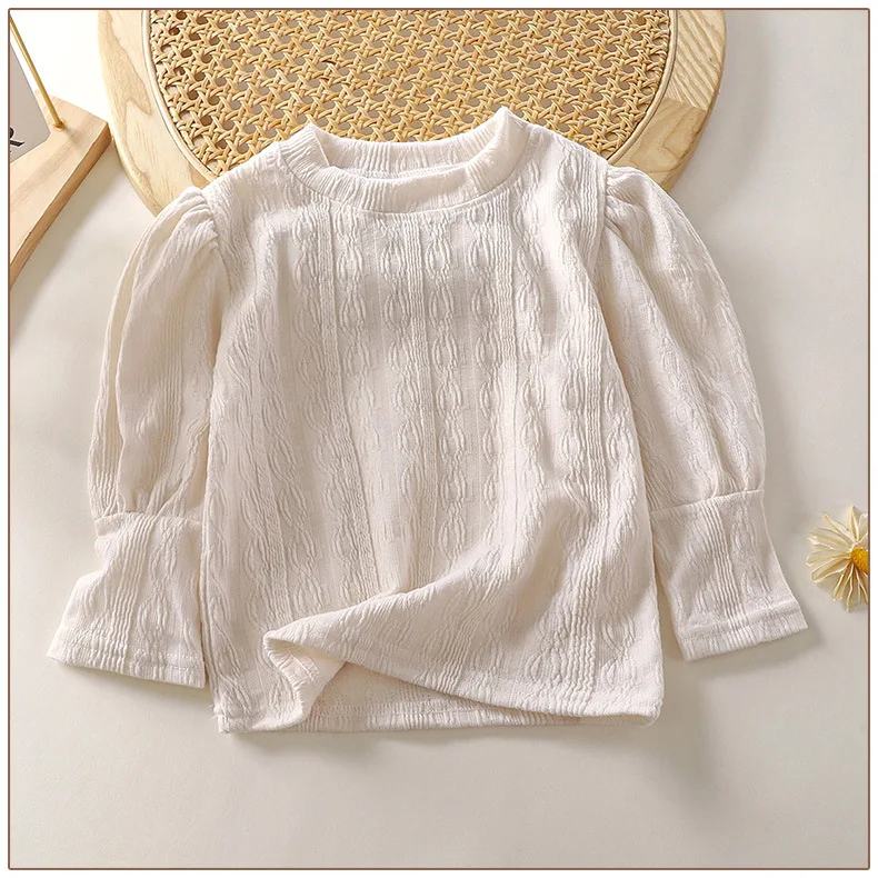 الفتيات طويلة الأكمام تي شيرت ملابس الربيع والخريف نمط الطفل ملابس الأطفال ملابس داخلية للأطفال قاعدة قميص أعلى