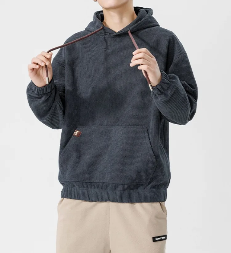 Pullovers de textura vertical, Hoodies na moda,