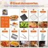Air Fryers,16-Quart,10-in-1,1700W Convection Oven,Temperature Control,Countertop Combo,Programmable, Air Fryers 5