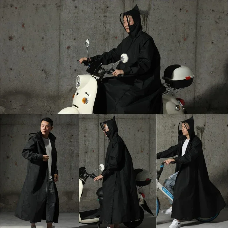 Windproof Bicycle Motorcycle Raincoat Woman Rain Poncho Impermeable High Quality EVA Unisex Camping Waterproof Rainwear Suit