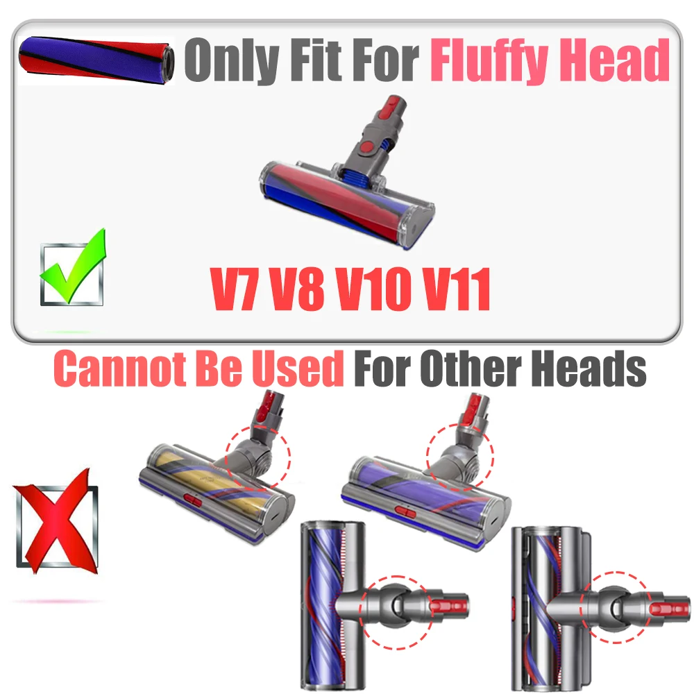 Motorized Floor Brush Head Replacement for Handheld Vacuum Cleaner