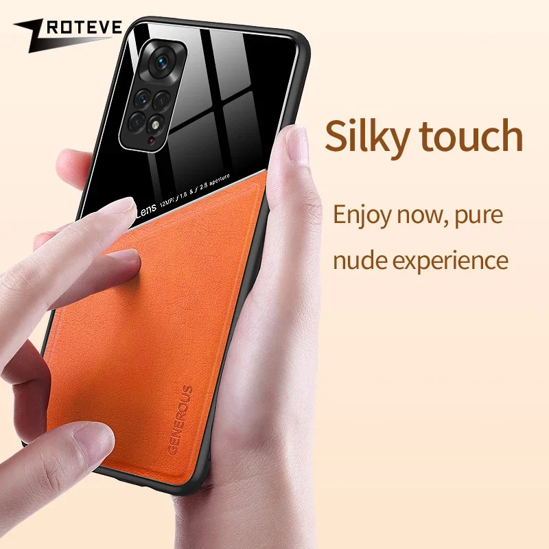 Zroteve PU Leather Magnetic Car Mount Case - Premium Protection Cover