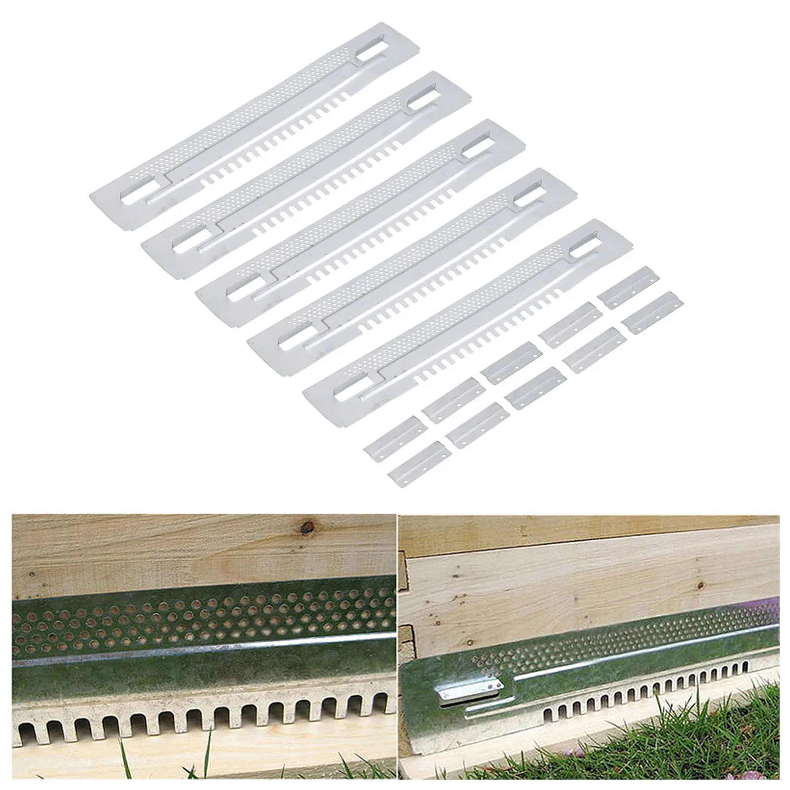 Beehive Travel Gate Galvanized Iron Nontoxic Detachable Escapeproof Hives Entrance Reducer Beehive Sliding Gate Beekeeping Tool