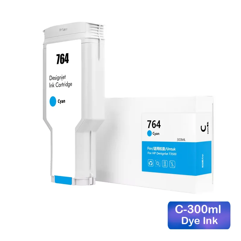 For HP 764 Ink Cartridge Compatible For HP Designjet T3500 Printer C1Q17A C1Q16A C1Q13A C1Q14A C1Q15A C1Q138A With Pigment