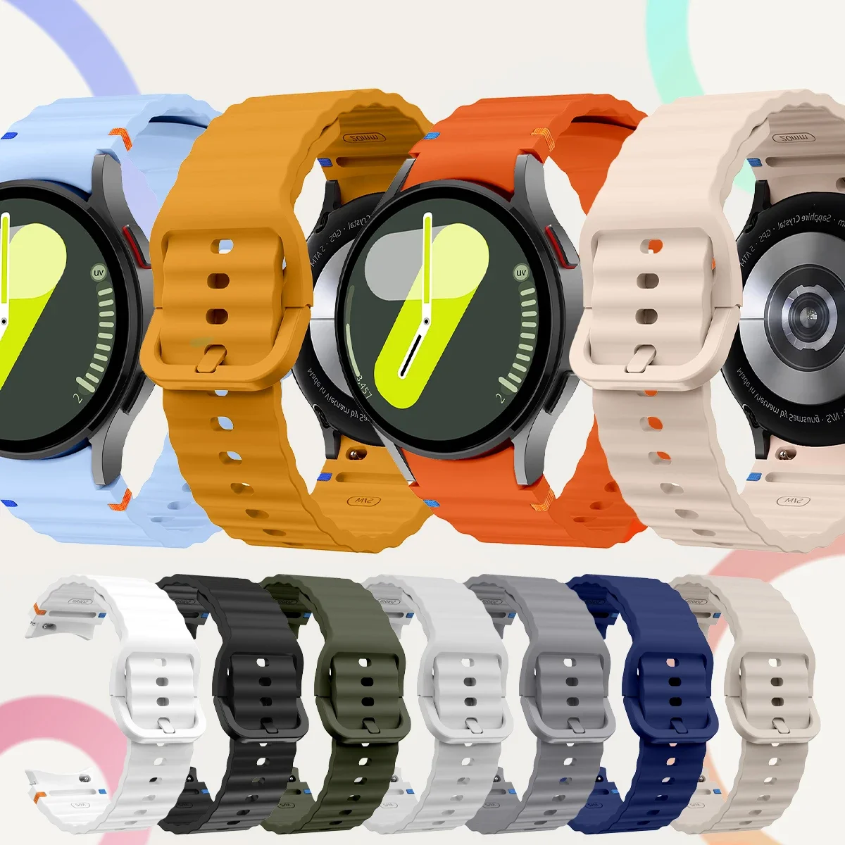 Premium Silicone Sport Bracelet - 2 Pack