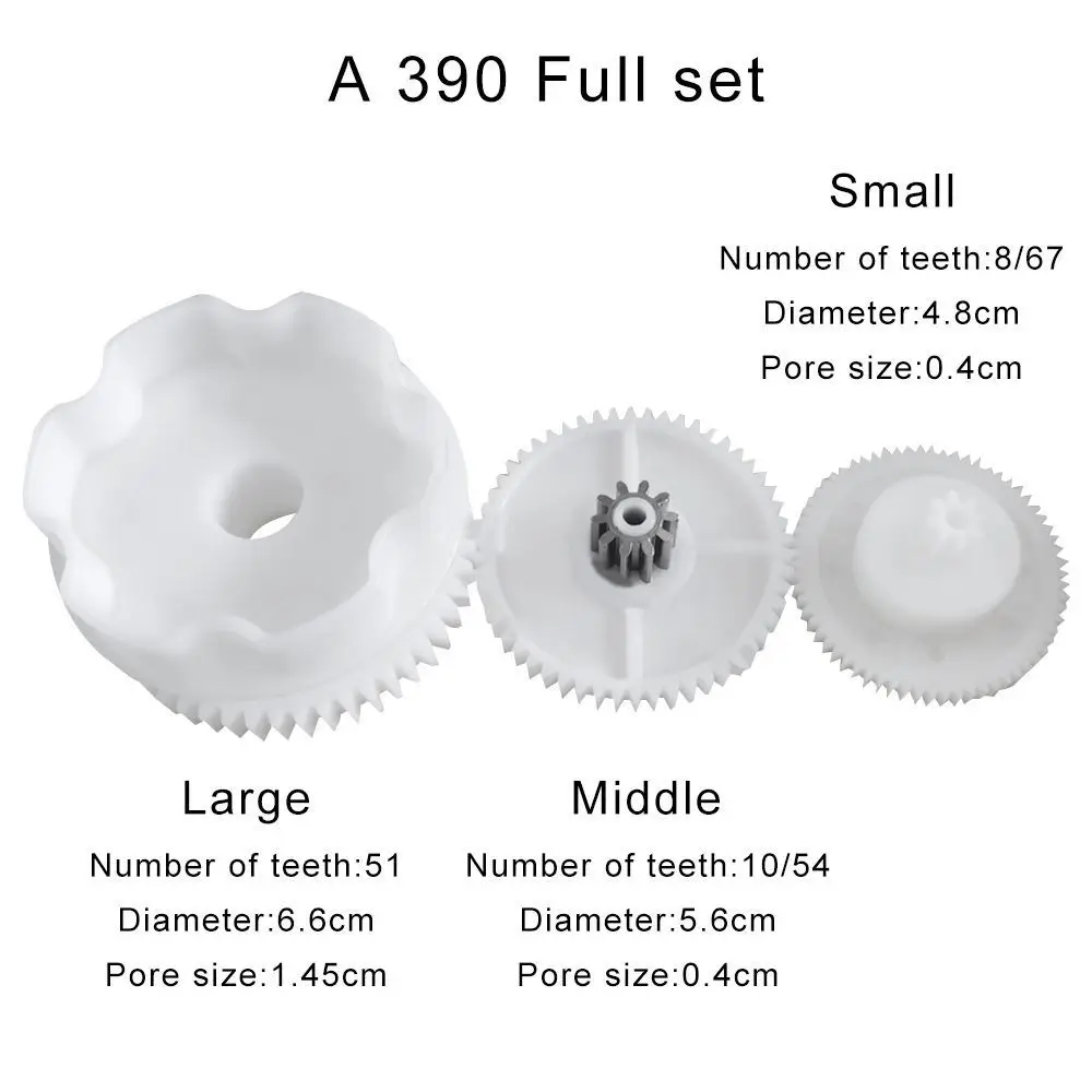 1Pcs Plastic Electric Stroller Gear S/M/L Kid's Electric Vehicle 390/550 Gearbox Gear Electric Baby Cars Children Toy Parts