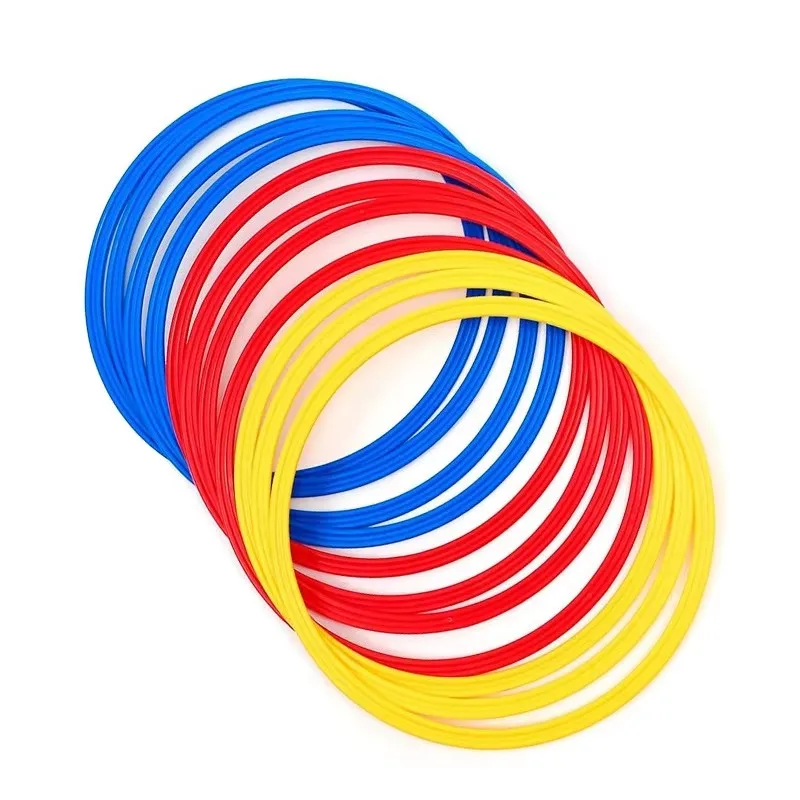 10pcs Agility Training Rings 30/40cm Portable Football Soccer Speed Agility Training Rings Sport Football Equipment