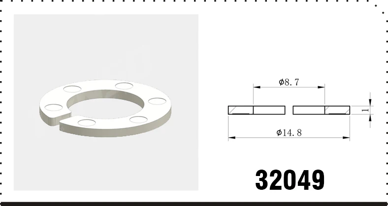 

100PCS Auto Parts Fuel Injector Repair Seal Cap Kit Plastic Washer Seals 32049