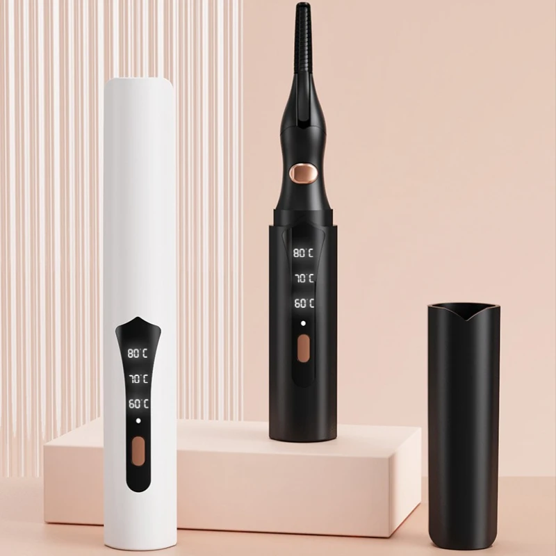 Electric Eyelash Curler USB Rechargeable Temperature Heated Eyelashes Naturally Long-Lasting Curled Makeup Tools Quick Heating eyelash curler