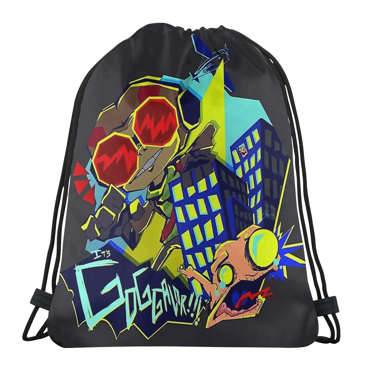 

It's Goggalor Psychonauts Sasha Nein Game Print Drawstring Storage Backpack Teenager Travel Bag Multi-function Pocket