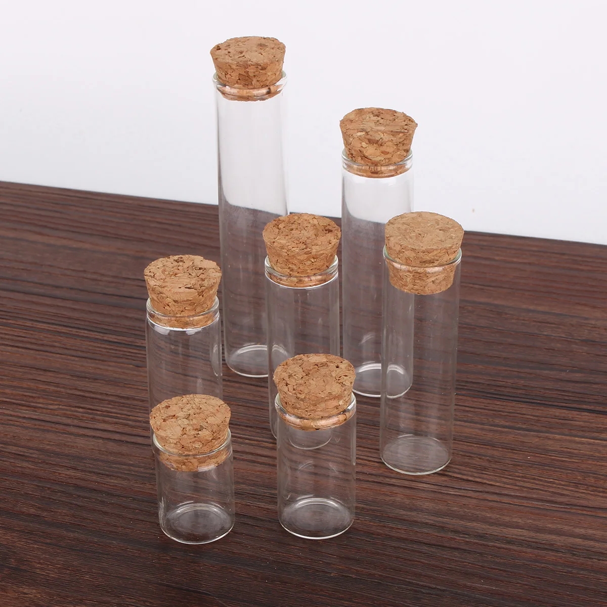 50 Pieces Diameter 22mm Test Tubes with Cork Stopper Glass Bottles Terrarium Glass Jars Vials DIY Wedding Crafts Favors 5