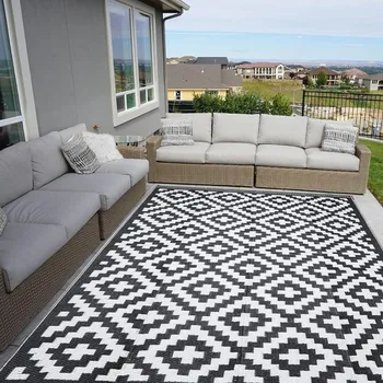 Outdoor Folding Camping Mat Portable Moisture-proof Waterproof Stain-resistant Durable Beach Mat Comfortable Weaving Mats