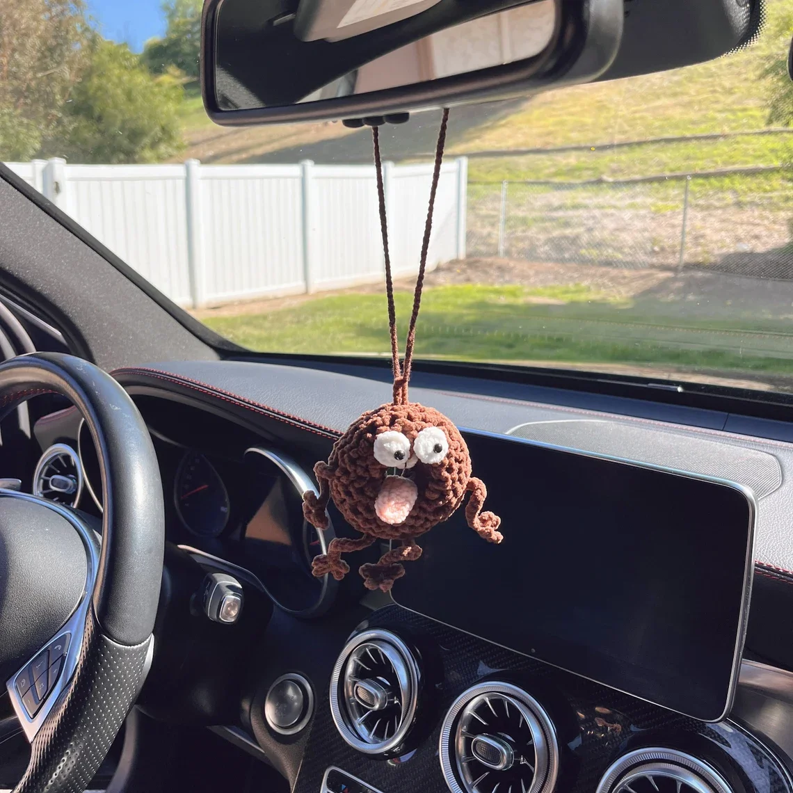 Cute Car Hanging Accessories Creative Simulation Cookies Pendant Hanging  Ornament, Car Decor, Charm Accessories, Fashion, New - AliExpress