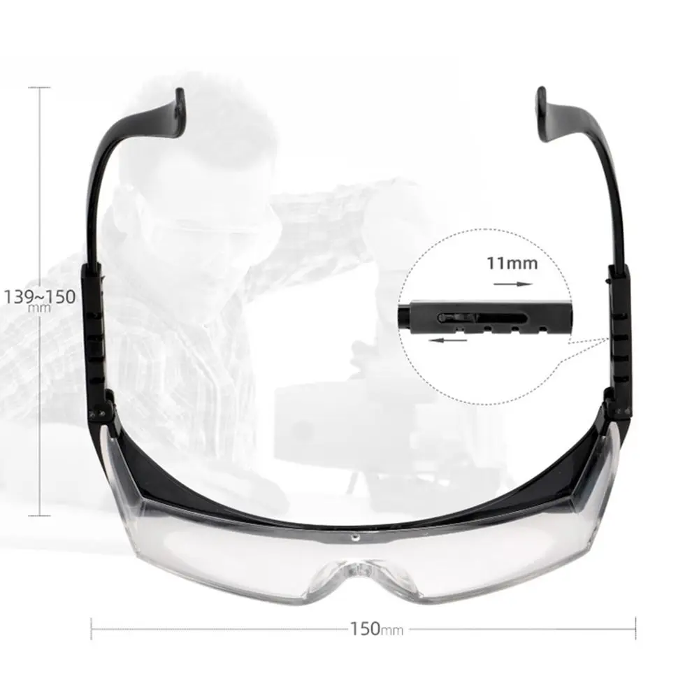 1PC Windproof Dustproof Waterproof Protective Glasses Work Safety Anti-Splash Eye Protection Goggles Glass Cycling Goggles