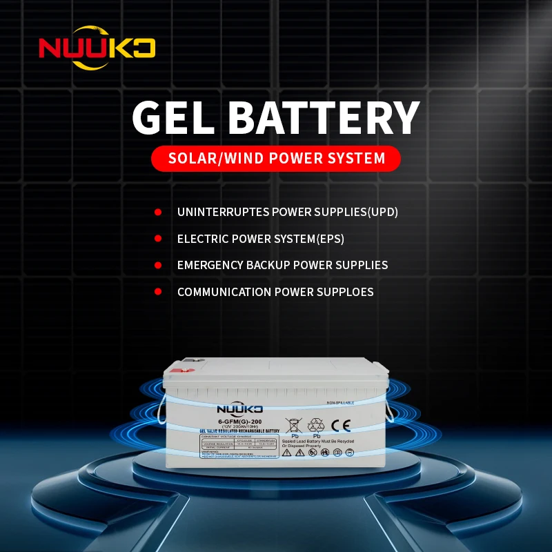 Deep Cycle Solar Gel Battery 12v200ah Pb-c Lead Carbon Solar Cell CE 100 Amp Battery Price 12V 200ah Replacement M8 1000