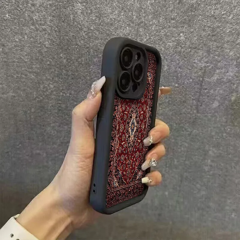 Retro-Inspired Bumper Phone Case with Durable Silicone TPU Cover