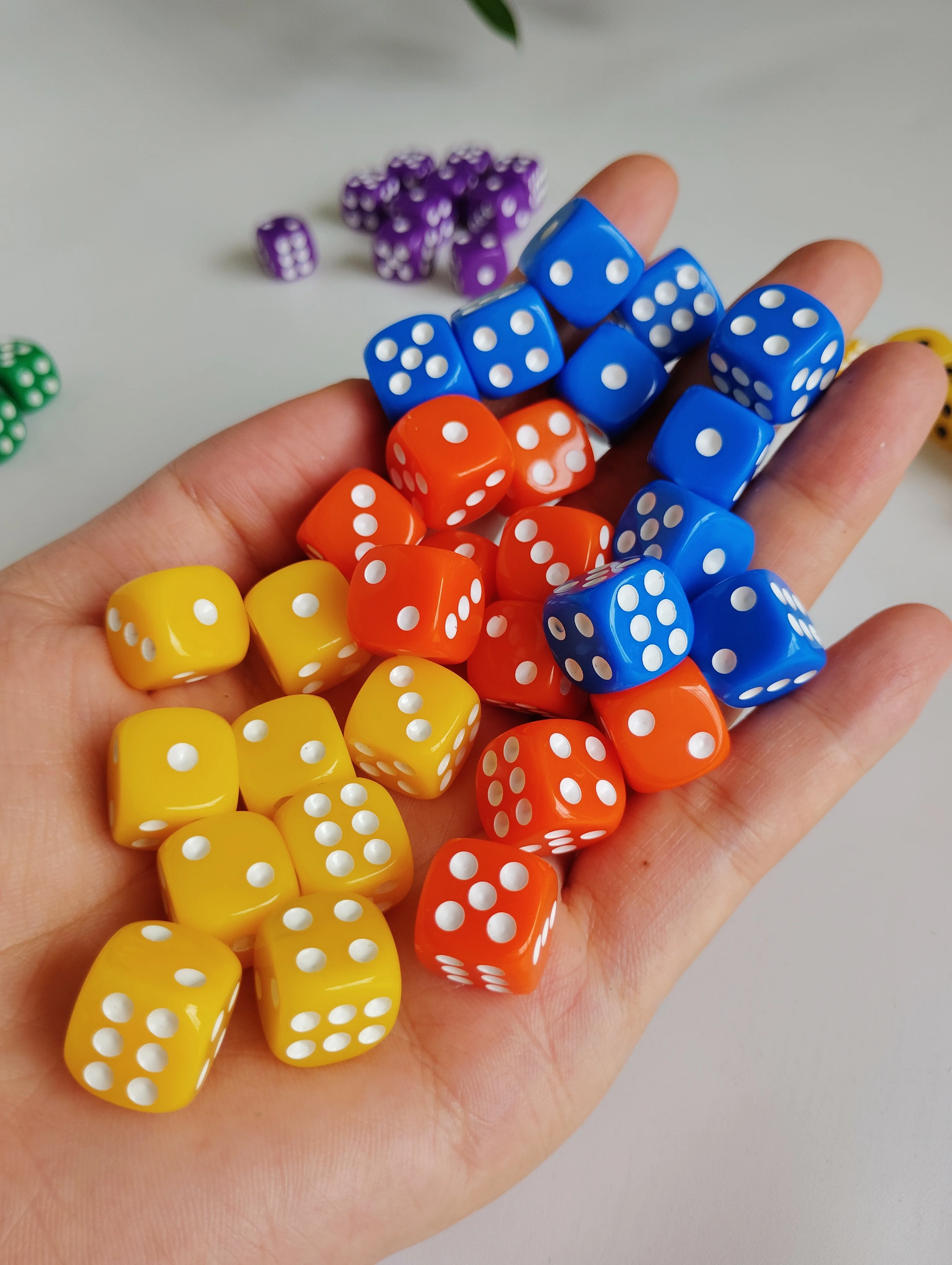 D6 Dice 10 PCS Set For Casino Table Board Game
