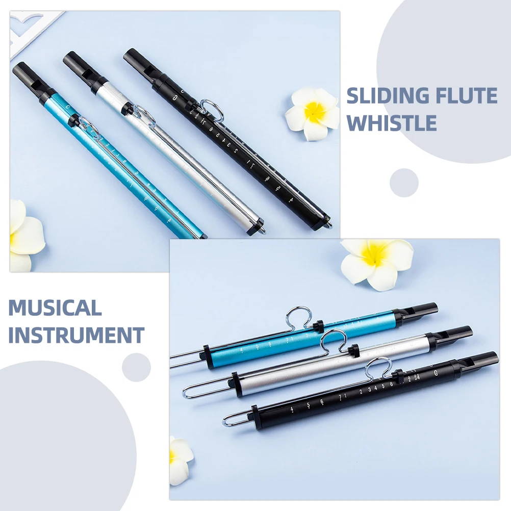 Slide Whistle Toy Slide Whistle Musical Instrument Plastic Flute Instrument Toys Small Music Party Favor Parent Child Blow New