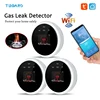 2.4G WiFi Combustible Gas Detector Gas Alarm Sensor Works With Smart Life APP Information Push for Home Kitchen Tugard 1