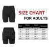 Tomshoo Protective Padded Shorts for Adults Breathable Hip Butt Tailbone Impact Protection Pads for Snowboard Skiing Skating 5