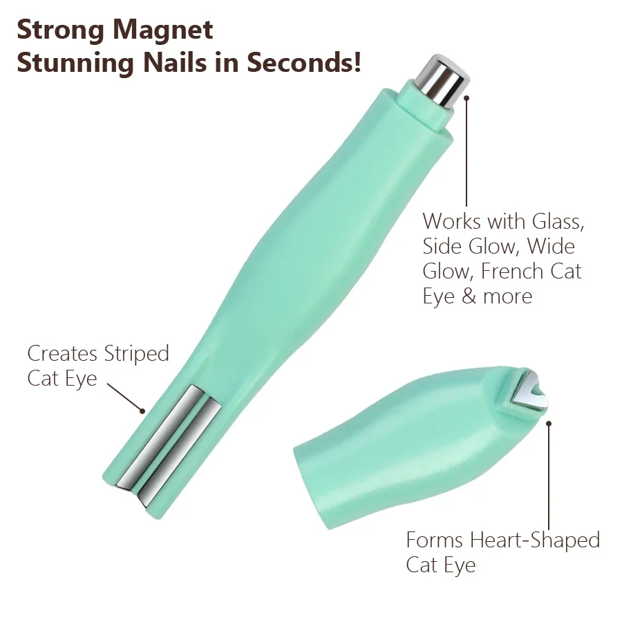 3-in-1 Heart & Snake Pattern Magnetic Nail Art Tool for Nail Design