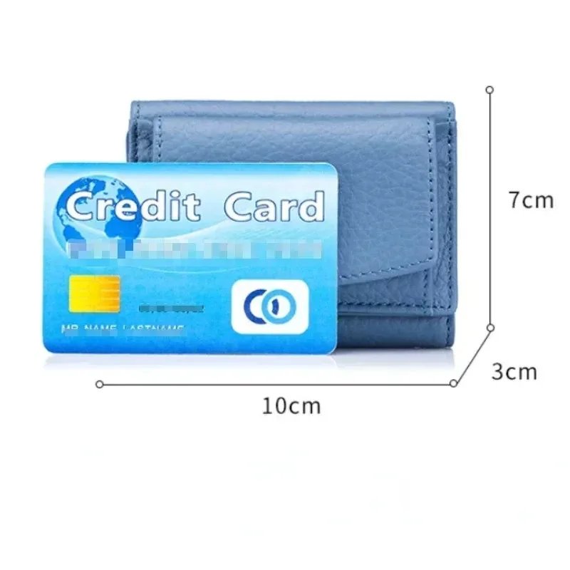 Elegant Genuine Leather RFID Wallet – Luxurious Slim Clutch with Coin Purse