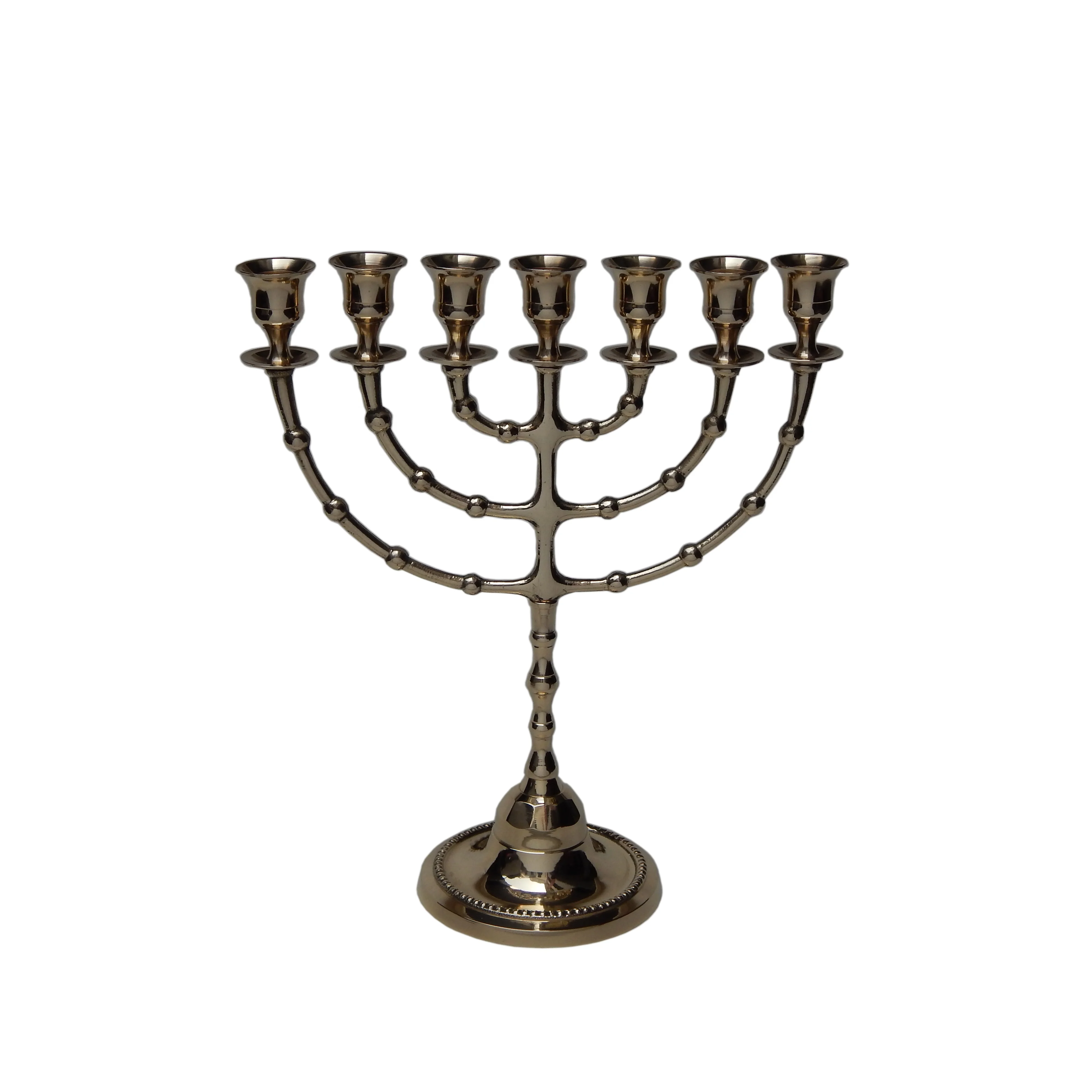 

Металлический Подсвечник Menorah с 7 ручками, Латунный Подсвечник, центральный элемент для свадебного стола, обеденный подсвечник, декоративный