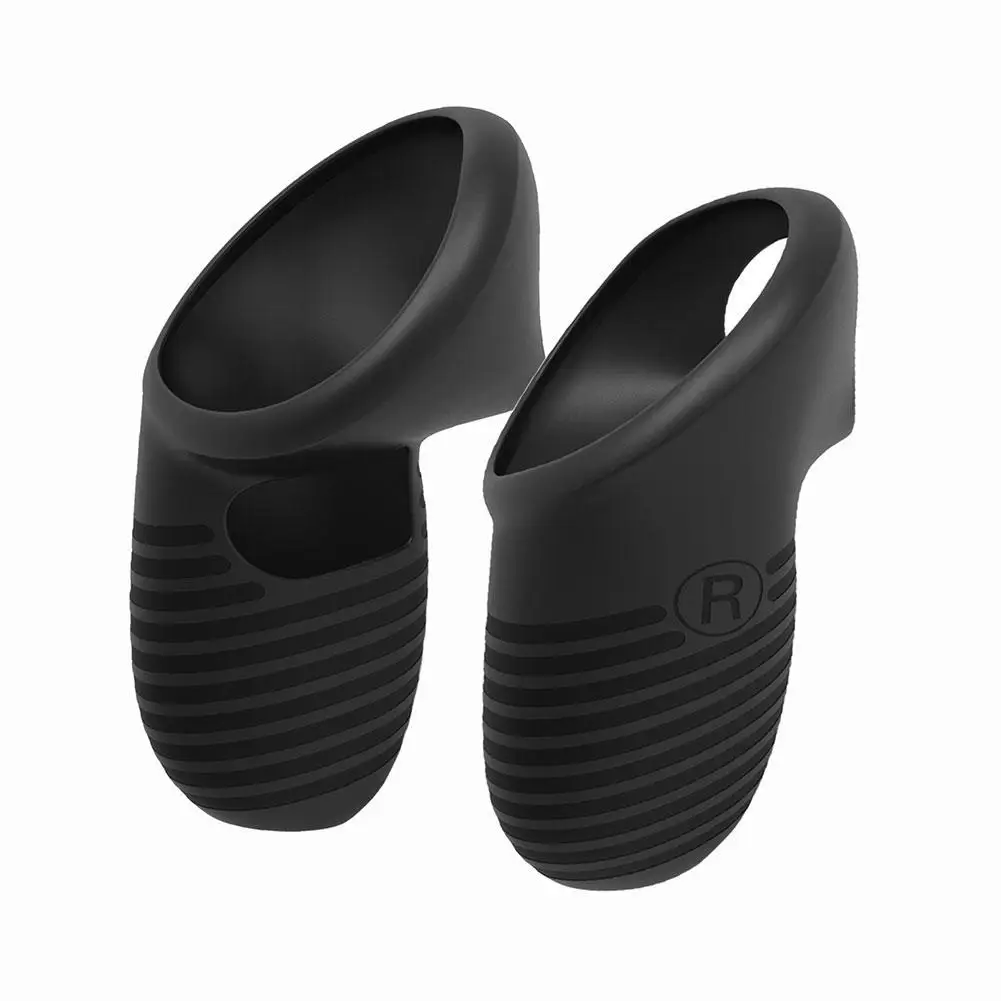 

Защитный чехол с 3 ручками для Meta Quest, 1 пара рукавов для ручек, силиконовый чехол для сенсорного контроллера против столкновений, ручка VR