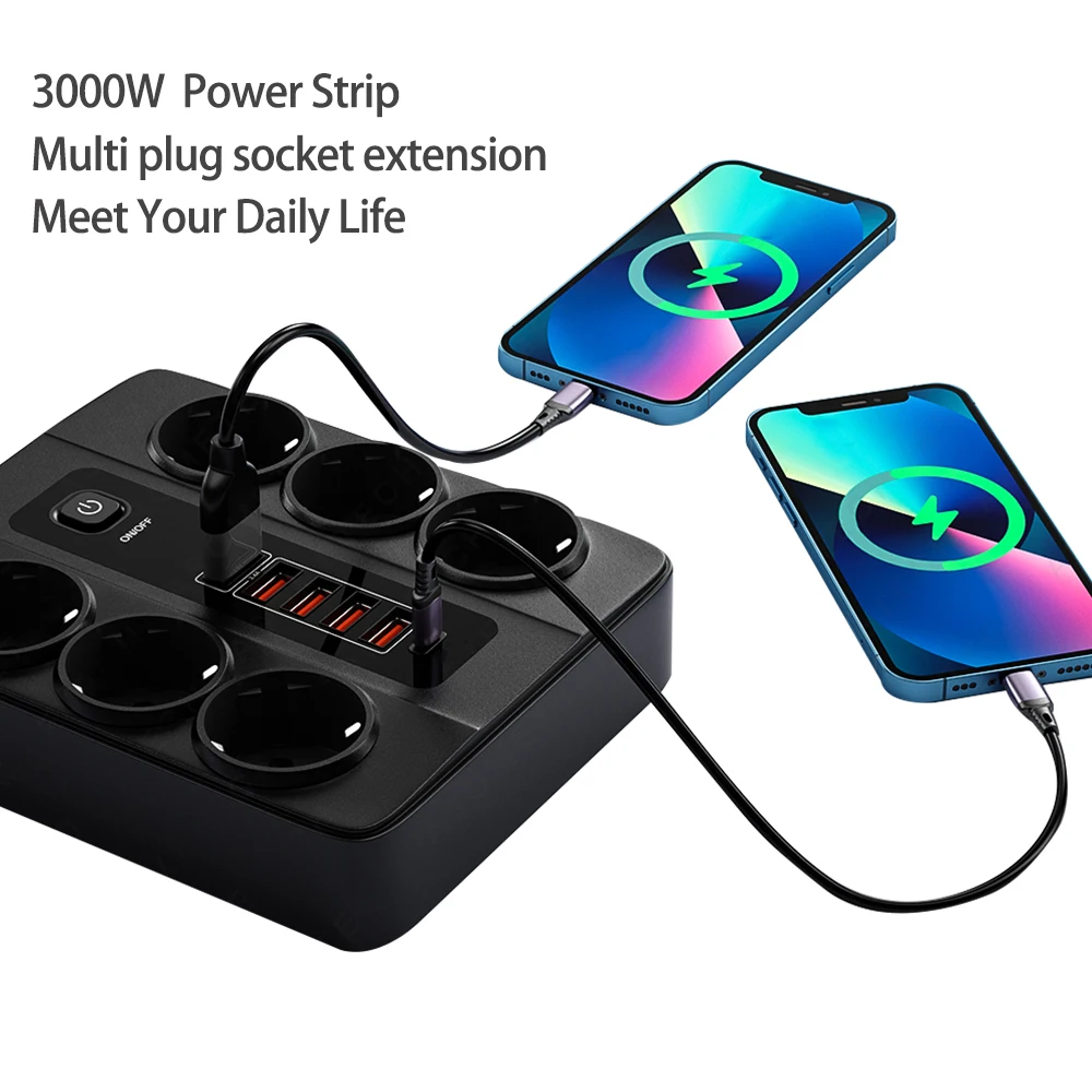 EU  Ʈ  ÷ Ʈ 3000W Ȯ   ȣ Ƽ ÷ USB , ġ , USB C 