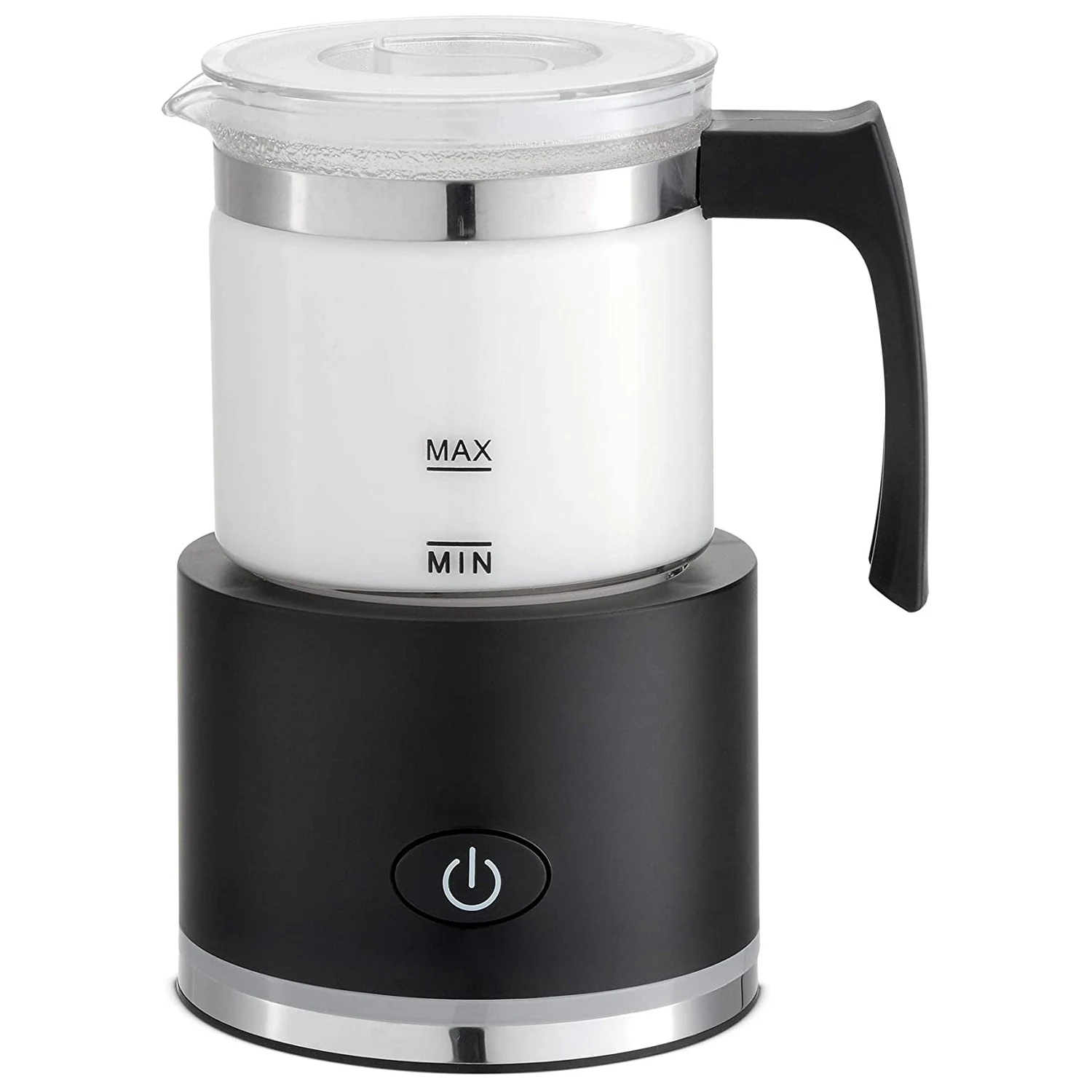 Montalatte, Scaldino Elettrico Con Funzionalità Calda O Fredda Per Cappuccino Latte Macchiato Hot Chocolate Eu Plug Nero