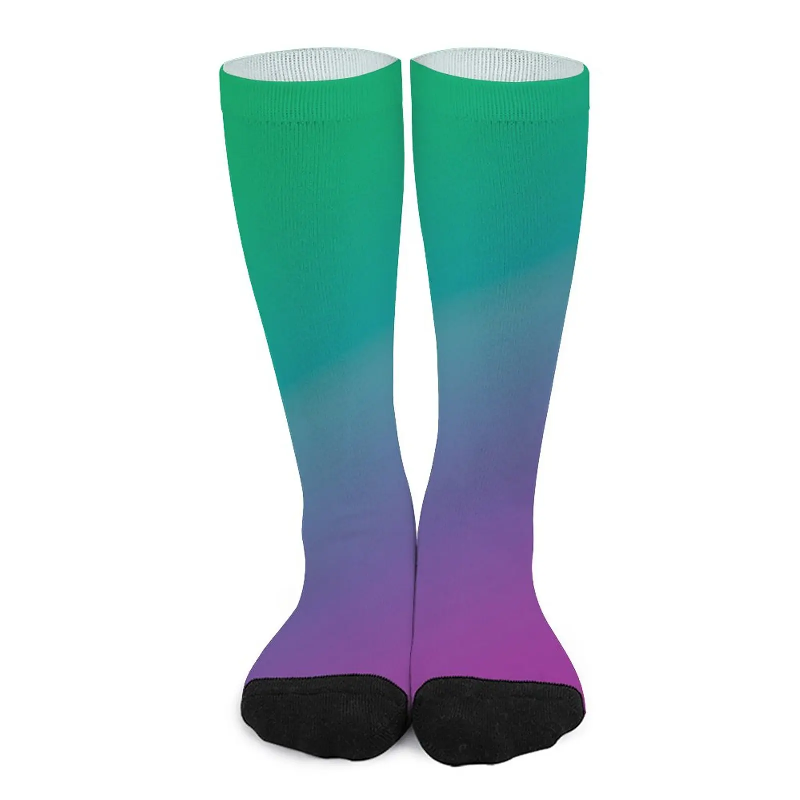 

Magenta + Green Gradient Socks men socks cotton Antiskid soccer socks