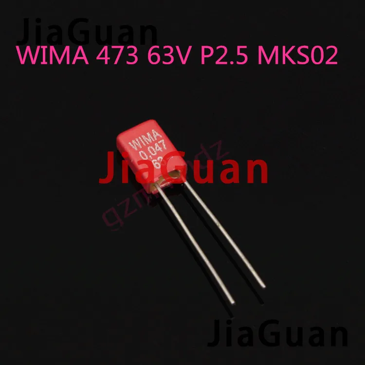 

20 шт. Новый WIMA MKS02 0,047 мкФ 63V 47NF/63V p2.5 mm аудио пленка конденсатор mks02 473/63v MKS2 473 63V 47NF