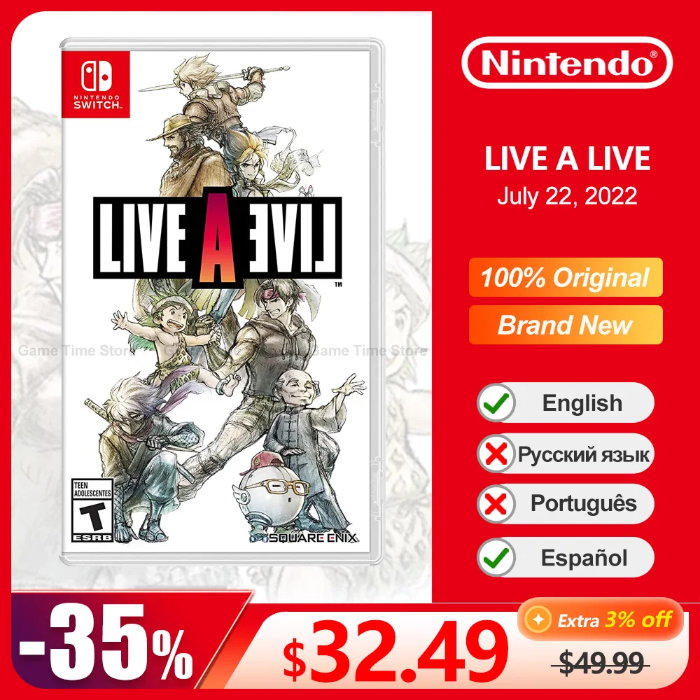 

Live A Live Nintendo Switch Game Deals 100% Official Original Physical Game Card RPG Genre for Switch OLED Lite Game Console