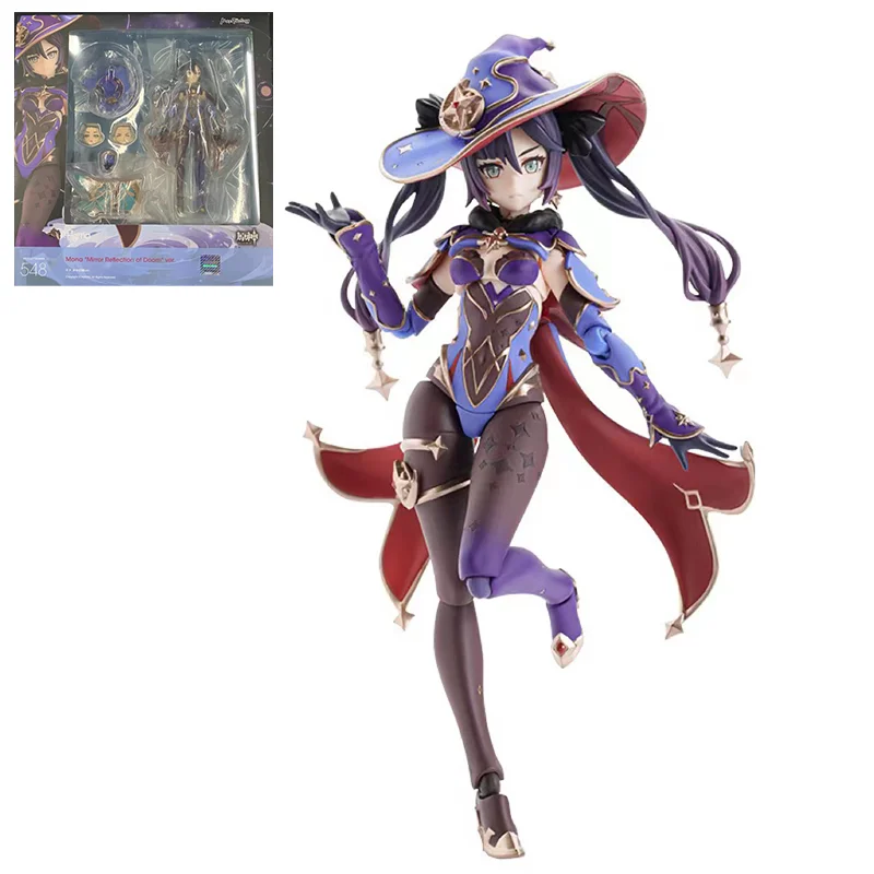 

100% Original Figma 548 Genshin Impact Mona Mirror Reflection Of Doom ver In Stock Anime Action Collection Figures Model Toys