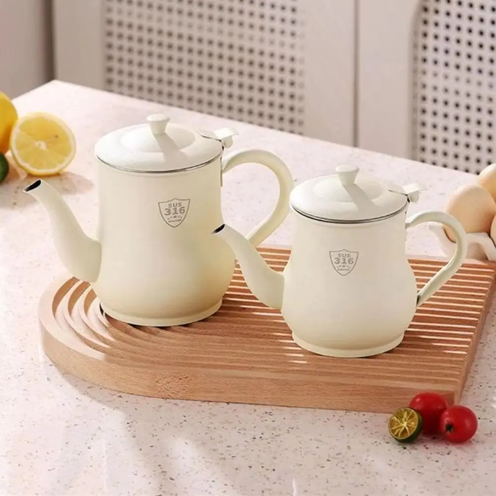 Description Picture 4 of itemThickened Stainless Steel Oil Pot Large Capacity with Filter Oil Dispenser Bottle Leak-Proof Durable Oil Separator Bottle