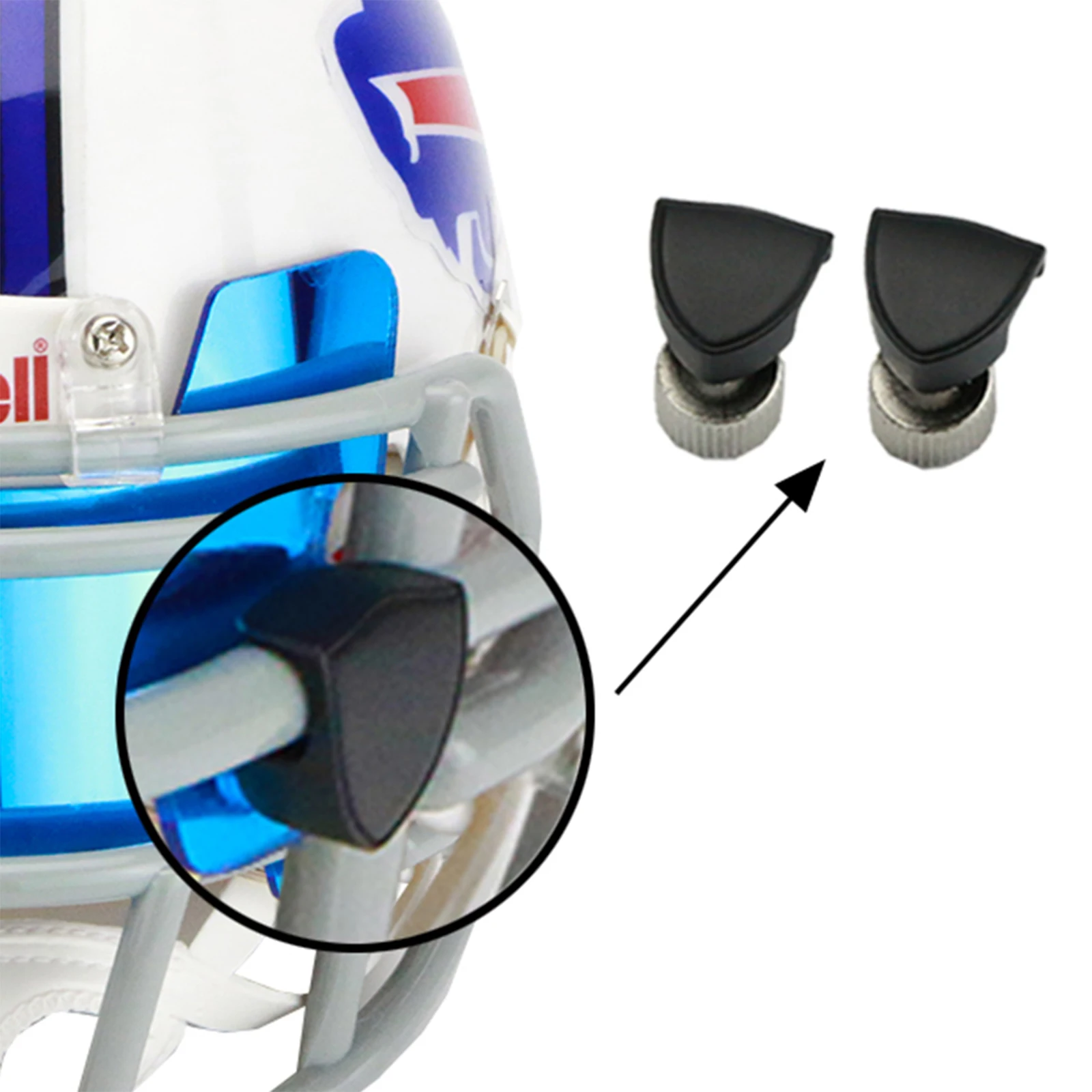 Football Visor Universal American Mini Football Helmet Visor with Clips Rugby Eye Shield Visors for Collectors and Builders football visor