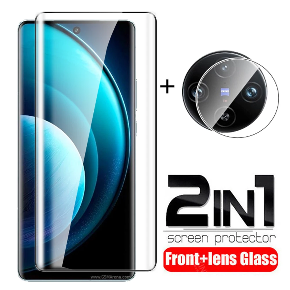 Custodia Protettiva In Vetro Temperato 2 To1 Per Vivo X100 Pro 5G Pellicola Protettiva Per Obiettivo Della Fotocamera Per Vivox 100 Pro 100Pro X100Pro