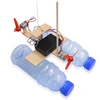 Assembled Wind Turbine Model Boat Wooden Remote Control Boat DIY Science Educational Toys Gift Creative Model 2