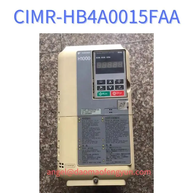 

CIMR-HB4A0015FAA Used H1000 series inverter 5.5kW/3.7kW test function ok