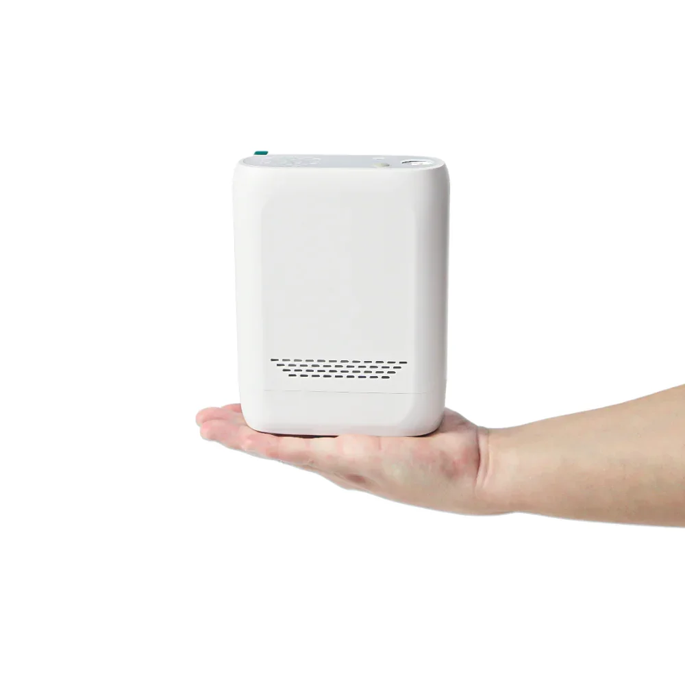 Portable Rechargeable Oxygen Concentrator Lightweight Travel & Home Use O2 Machine, Battery-Powered With Carrying Case