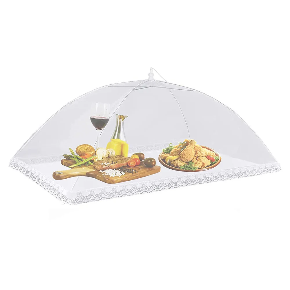 

Food Mesh Covers Foldable Kitchen Anti Fly Mosquito Tent Dome Net Umbrella Picnic Protect Dish Cover Kitchen Gadgets