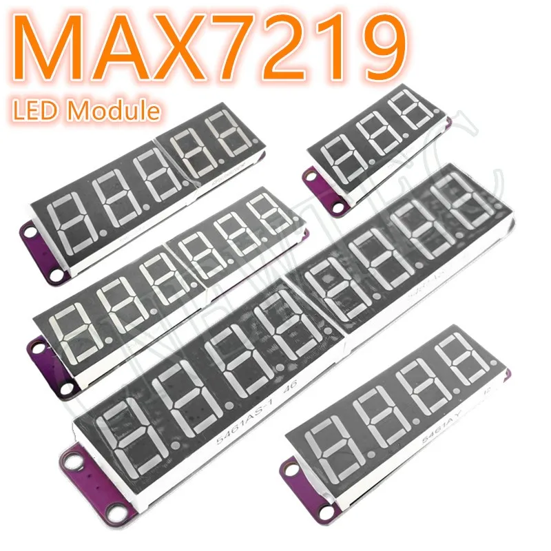 MAX7219 0.56 Inch 2 3 4 5 6 8 Bits Digital LED Display 7 Segment Time Module 6 Color Available for Arduino STM32 STC AVR