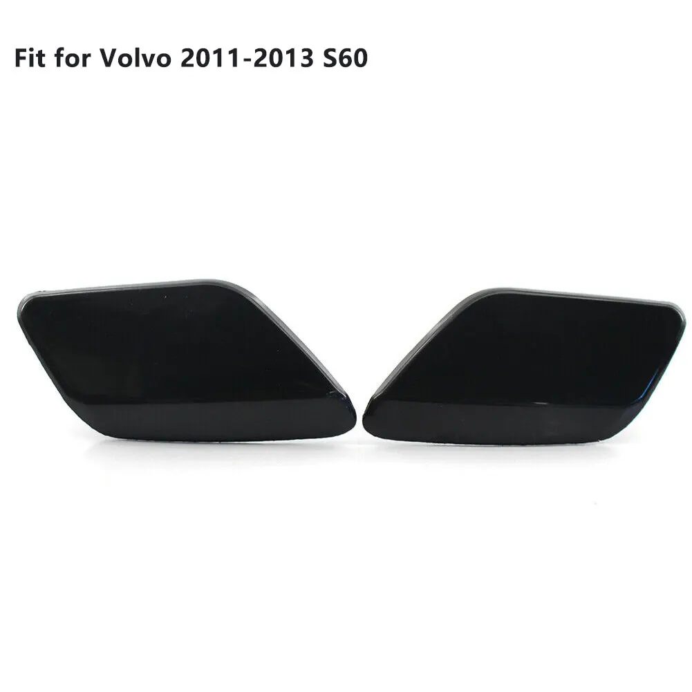 Front Headlight Washer Cap Cover For Volvo 2011-2013 S60 39802699 39802681 Water Spray Left+Right Bumper Trim Shell car headlight washer nozzle cover