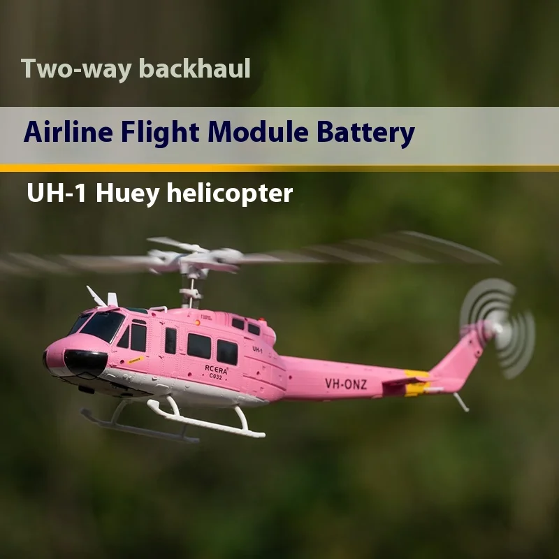 Rcera Uh1 Huey RC 헬리콥터 6채널 스턴트 시뮬레이션 모델 UAV 광학 흐름 포지셔닝 원키 반전 라이다 1/48 스케일